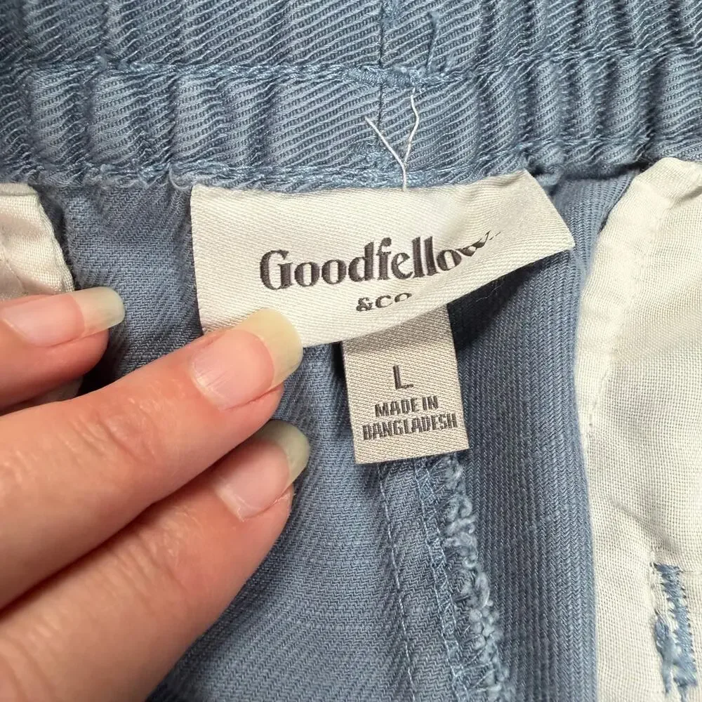 Goodfellow & Co Mens Size Large The Vintage Pull On Shorts 7” Inseam Blue NEW